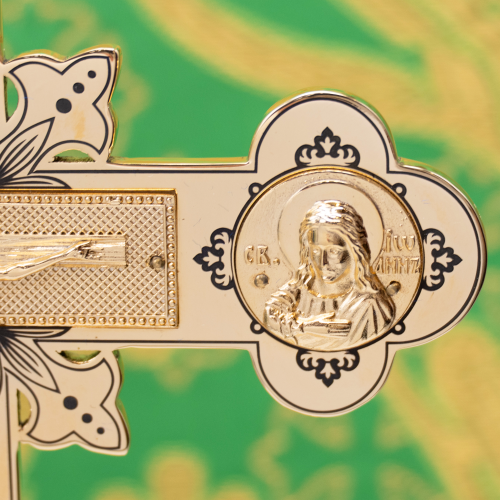 2.7.2829лп Крест настольный (Юв. сплав) фото 3 2.7.2829лп Крест настольный (Юв. сплав) фото 3