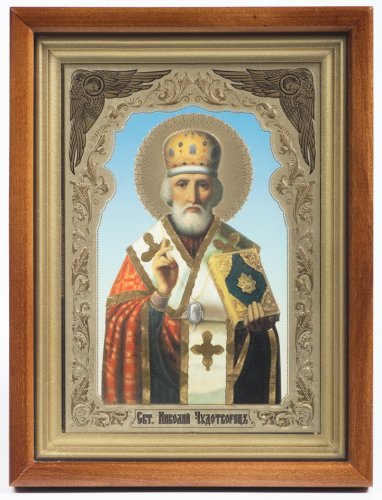 2060128 Икона в киоте 18х24 сложный №2, конгрев 2060128 Икона в киоте 18х24 сложный №2, конгрев