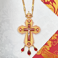 2.10.0530лнпэ-2/64лп Крест с цепью (Юв. сплав)