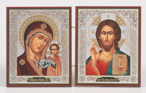 2220017 Складни деревянные 15х22 двухстворчатые, двойное тиснение 2220017 Складни деревянные 15х22 двухстворчатые, двойное тиснение