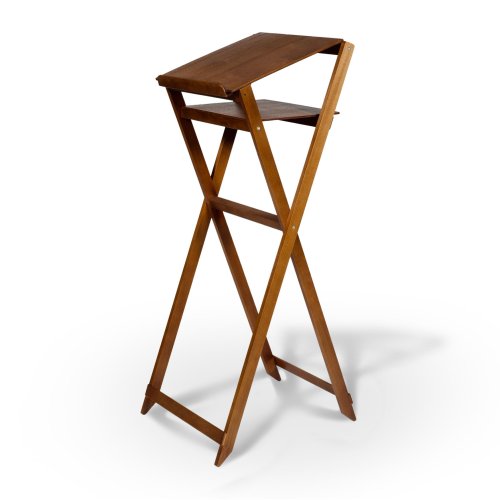 2260023 Аналой складной с деревянным верхом №1 с полкой