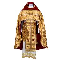 4010615 Облачение иерейское №08 шелк вышивка оплечья 100%