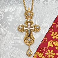 2.10.0348лп-2/1лп Крест с цепью (Юв. сплав)