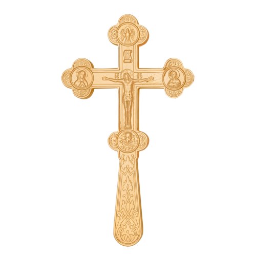 3380060 Крест водосвятный №1-1 золочение
